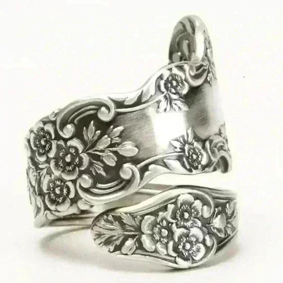 🍁925 Silver Creative Plum Flower Shaped Ring, GPMB1565 - Picture 3 of 5